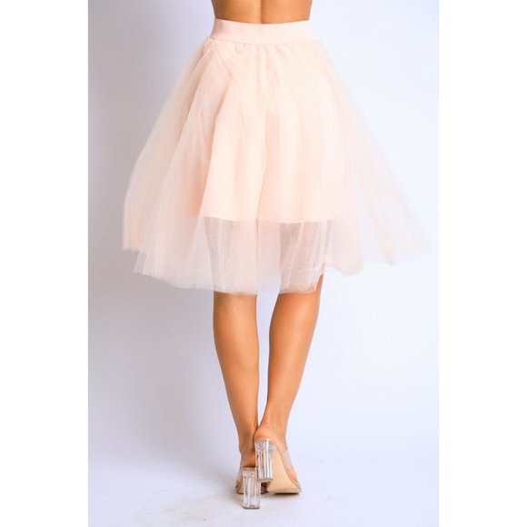 Women Princess Tulle Knee Length A Line Ballet Skirt Underskirt tutu skirt - Picture 4 of 5
